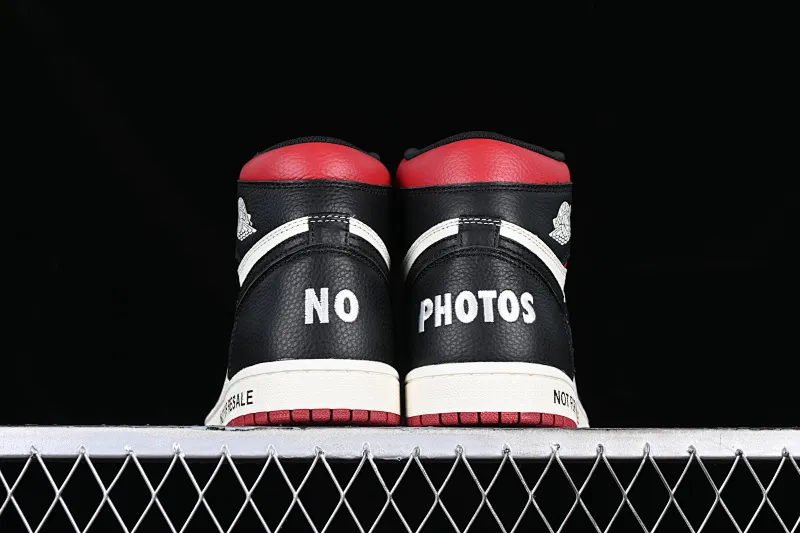 All categories Air Jordan Jordan series basketball shoes Air Jordan 1 High Air Jordan 1 Retro High OG NRG "Not For Resale" AJ1 No resale Black and white red toe 861428-106